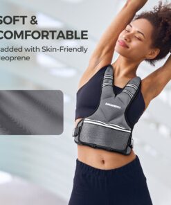 Alternative view of PACEARTH Adjustable Weight Vest 4-10lbs / 11-20lbs / 20-32lbs Grey