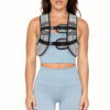 Pacearth Weighted Vest with Arm Strap Phone Pouch and  Reflective Stripe Grey