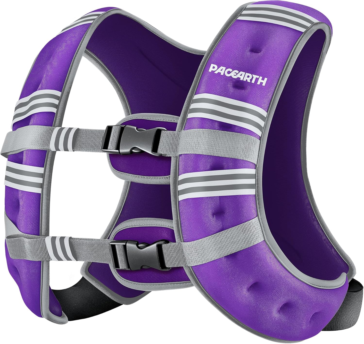 Pacearth Weighted Vest with Arm Strap Phone Pouch and Reflective Stripe 6lbs-30lbs - Image 12
