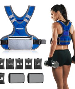 PACEARTH Adjustable Weight Vest 4-10lbs / 11-20lbs Blue